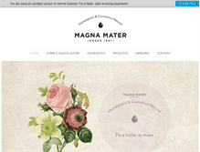 Tablet Screenshot of magnamater.com.br